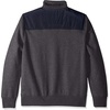 image:imageNAUTICA mens Solid 14 Zip Fleece SweatshirtCharcoal Heather