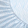 image:imageNautica  Cooling Twin Sheet Set with Fitted Sheet amp PillowcaseLinearly Waves Ocean Breeze Blue