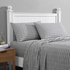image:imageNautica  Cooling Twin Sheet Set with Fitted Sheet amp PillowcaseStriped Nautica Logo Grey
