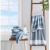 image:imageNautica  Cotton Hand Fingertip amp Bath Towel Set 6 Pack TowelsOak Lake Blue