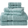 image:imageNautica  Cotton Hand Fingertip amp Bath Towel Set 6 Pack TowelsOceane Turquoise
