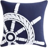 image:imageNautica  Decorative Throw Pillow for Everyday Home Use 18 x 18Ships Wheel Blue
