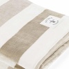 image:imageNautica  Fleece Throw Blanket Soft Blanket for Couch or Bed 50 x 60Awning Stripe BeigeWhite