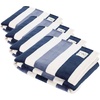 image:imageNautica  Fleece Throw Blanket Soft Blanket for Couch or Bed 50 x 60Awning Stripe BlueWhite