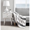 image:imageNautica  Fleece Throw Blanket Soft Blanket for Couch or Bed 50 x 60Awning Stripe GreyWhite