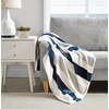 image:imageNautica  Fleece Throw Blanket Soft Blanket for Couch or Bed 50 x 60Awning Stripe NavyWhite
