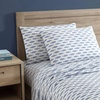 image:imageNautica  Full Cotton Percale Sheet Set with Matching PillowcasesWoodblock Fish Blue
