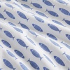 image:imageNautica  Full Cotton Percale Sheet Set with Matching PillowcasesWoodblock Fish Blue