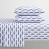 image:imageNautica  Full Cotton Percale Sheet Set with Matching PillowcasesWoodblock Fish Blue