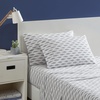 image:imageNautica  Full Cotton Percale Sheet Set with Matching PillowcasesWoodblock Fish Grey