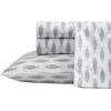 image:imageNautica  Full Cotton Percale Sheet Set with Matching PillowcasesWoodblock Fish Grey