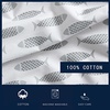 image:imageNautica  Full Cotton Percale Sheet Set with Matching PillowcasesWoodblock Fish Grey
