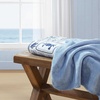 image:imageNautica  Plush Fleece Throw Blanket for Bed or Couch 50 x 60Beach CollagePenny Pinstripe Blue