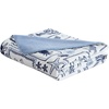 image:imageNautica  Plush Fleece Throw Blanket for Bed or Couch 50 x 60Beach CollagePenny Pinstripe Blue