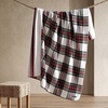 image:imageNautica  Plush Fleece Throw Blanket for Bed or Couch 50 x 60Hillcrest PlaidSailor Stripe Red