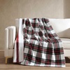 image:imageNautica  Plush Fleece Throw Blanket for Bed or Couch 50 x 60Hillcrest PlaidSailor Stripe Red