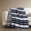image:imageNautica  Plush Fleece Throw Blanket for Bed or Couch 50 x 60VaraderoCraver Stripe Blue