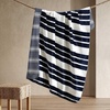 image:imageNautica  Plush Fleece Throw Blanket for Bed or Couch 50 x 60VaraderoCraver Stripe Blue