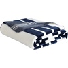 image:imageNautica  Plush Fleece Throw Blanket for Bed or Couch 50 x 60VaraderoCraver Stripe Blue