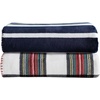 image:imageNautica  Plush Fleece Throw Blanket for Bed or Couch 50 x 60VaraderoCraver Stripe Blue