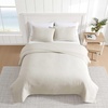 image:imageNautica  Queen Quilt Set Lightweight Bedding 3Piece SetSeashore Stitch Beige