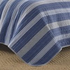 image:imageNautica  Queen Quilt Set Reversible Bedding with Matching Shams Stripe Room Decor Lightweight Bed Set College Dorm Room Essentials Saltmarsh BlueSaltmarsh BlueGrey