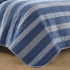image:imageNautica  Queen Quilt Set Reversible Bedding with Matching Shams Stripe Room Decor Lightweight Bed Set College Dorm Room Essentials Saltmarsh BlueSaltmarsh BlueGrey