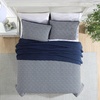 image:imageNautica  Queen Quilt Set with Shams Lightweight BeddingLockridge Navy