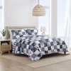image:imageNautica  Queen Quilt Set with Shams Lightweight BeddingSailors PatchworkGingham Blue