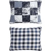 image:imageNautica  Queen Quilt Set with Shams Lightweight BeddingSailors PatchworkGingham Blue
