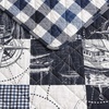 image:imageNautica  Queen Quilt Set with Shams Lightweight BeddingSailors PatchworkGingham Blue