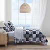 image:imageNautica  Queen Quilt Set with Shams Lightweight BeddingSailors PatchworkGingham Blue