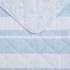 image:imageNautica  Queen Quilt Set with Shams Lightweight BeddingSeafront StripeIvy Bloom Blue