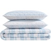 image:imageNautica  Queen Quilt Set with Shams Lightweight BeddingSeafront StripeIvy Bloom Blue