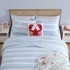 image:imageNautica  Queen Quilt Set with Shams Lightweight BeddingSeafront StripeIvy Bloom Blue