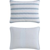 image:imageNautica  Queen Quilt Set with Shams Lightweight BeddingTim StripePenny Pinstripe Blue