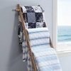 image:imageNautica  Queen Quilt Set with Shams Lightweight BeddingTim StripePenny Pinstripe Blue