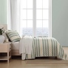 image:imageNautica  Queen Quilt Set with Shams Lightweight BeddingVaradero StripePenny Pinstripe Beige