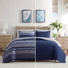 image:imageNautica  Queen Reversible 100 Cotton Quilt Sets with Shams
