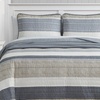 image:imageNautica  Queen Reversible 100 Cotton Quilt Sets with ShamsRidgeport Beige