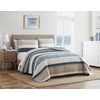 image:imageNautica  Queen Reversible 100 Cotton Quilt Sets with ShamsRidgeport Denim