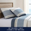 image:imageNautica  Queen Reversible 100 Cotton Quilt Sets with ShamsRidgeport Denim