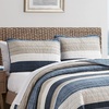 image:imageNautica  Queen Reversible 100 Cotton Quilt Sets with ShamsRidgeport Denim