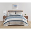 image:imageNautica  Queen Reversible 100 Cotton Quilt Sets with ShamsRidgeport Denim
