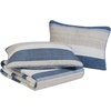 image:imageNautica  Queen Reversible 100 Cotton Quilt Sets with ShamsRidgeport Denim