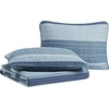 image:imageNautica  Queen Reversible 100 Cotton Quilt Sets with ShamsRidgeport Medium Blue