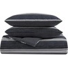 image:imageNautica  Queen Size Comforter Set with Matching ShamCraver BlackWhite