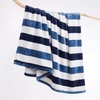 image:imageNautica  Soft Twin Size Blanket for Bed amp Couch Cozy BeddingAwning Stripe Blue
