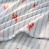 image:imageNautica  Soft Twin Size Blanket for Bed amp Couch Cozy BeddingLobster Watercolor Stripes Blue