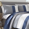 image:imageNautica  Standard Quilted Sham Reversible Cotton Bedding 20 x 26Swale Navy